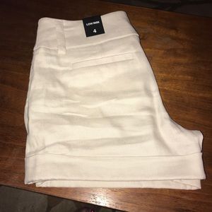 NWT EXPRESS white dress shorts!